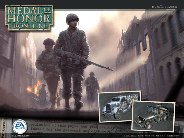 Medal of Honor Frontline title screen for Xbox